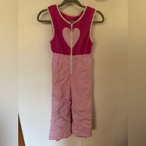 Pink Heart Snowsuit for Kids